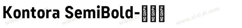 Kontora SemiBold字体转换 Kontora SemiBold字体转换